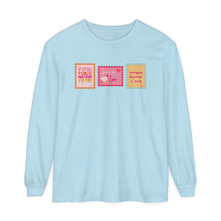 SLP stamps long sleeve tee