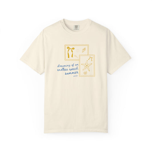 endless speech summer stamps comfort colors tee