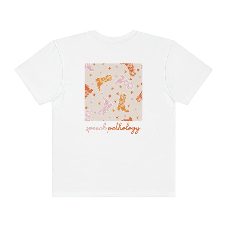 speech pathology howdy y'all comfort colors tee (sample sale)