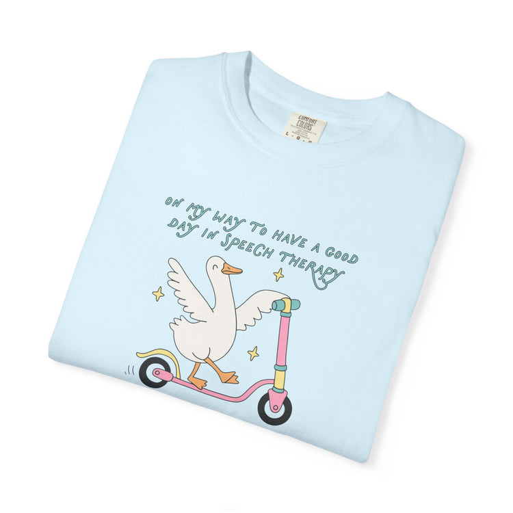 on my way to speech goose comfort colors tee