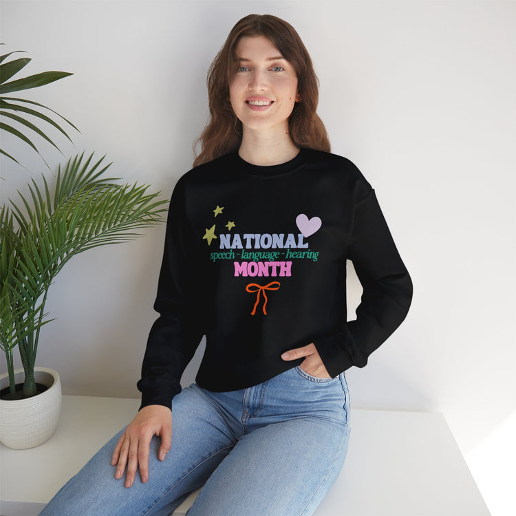 NSLHM colorful bow crewneck