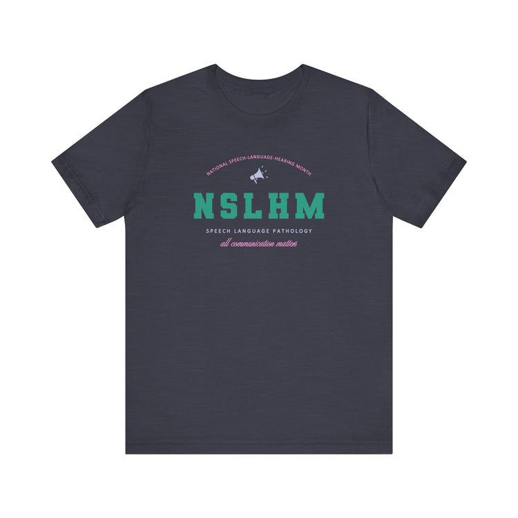 NSLHM varsity colorful short sleeve tee