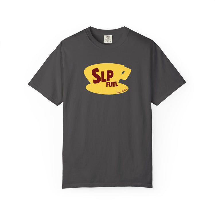 slp fuel yellow coffee cup comfort colors tee