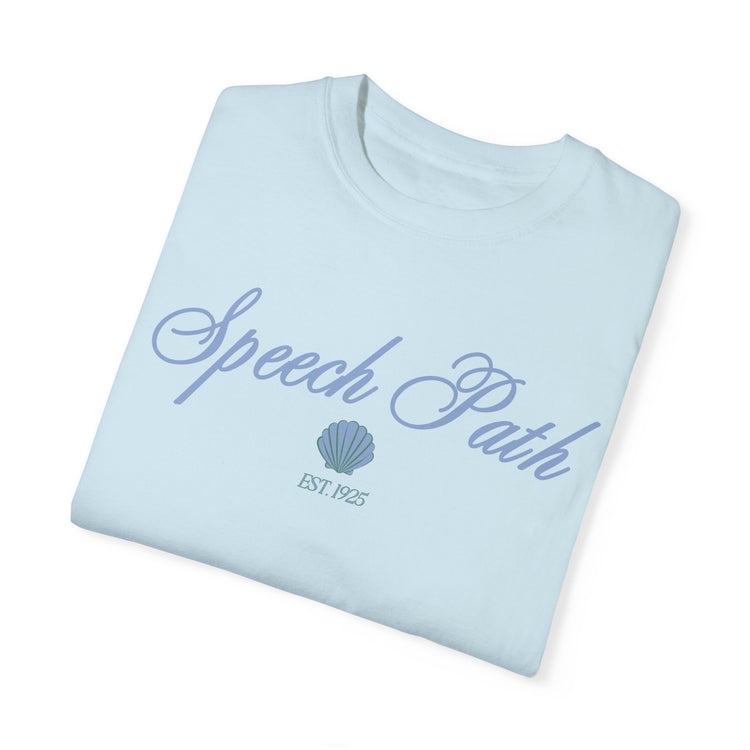 speech path clam comfort colors tee