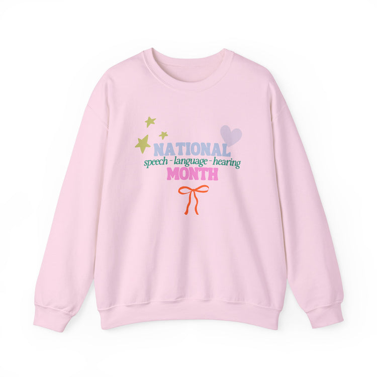 NSLHM colorful bow crewneck