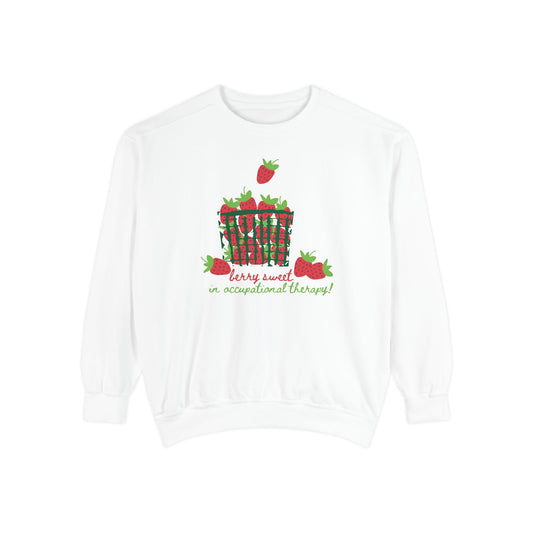 berry sweet in OT comfort colors crewneck