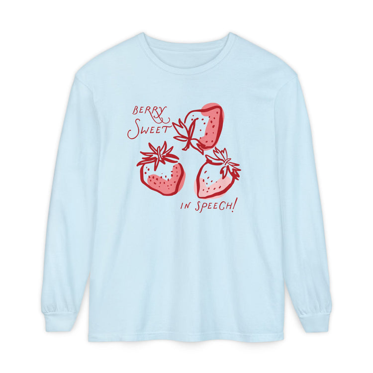 strawberry speech long sleeve tee