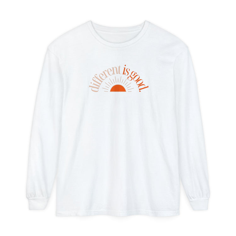 different is good sun comfort colors long sleeve tee