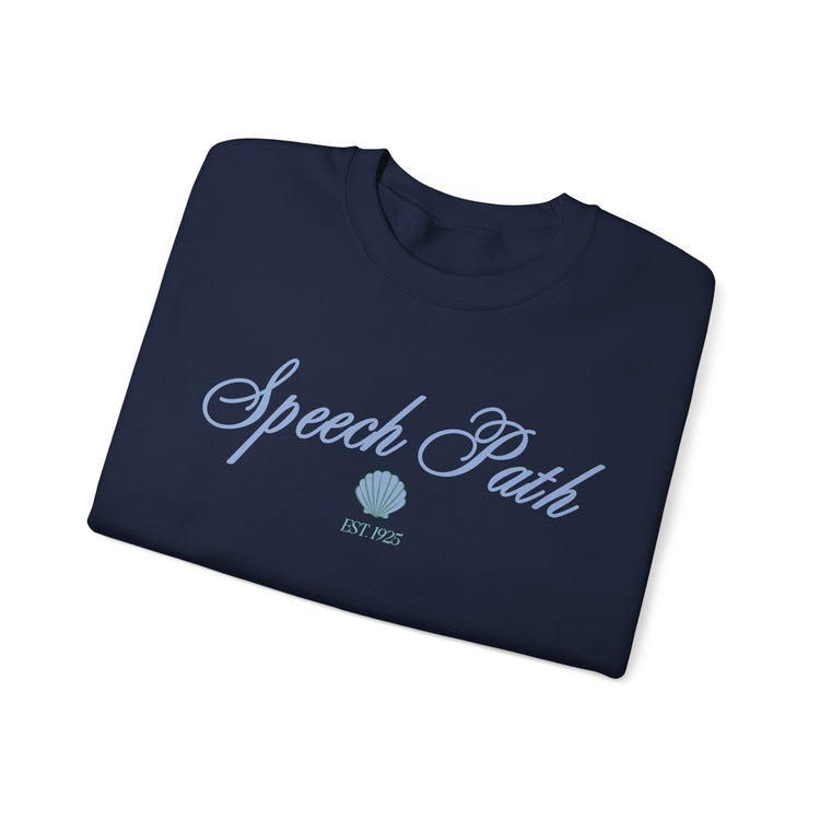 speech path clam crewneck