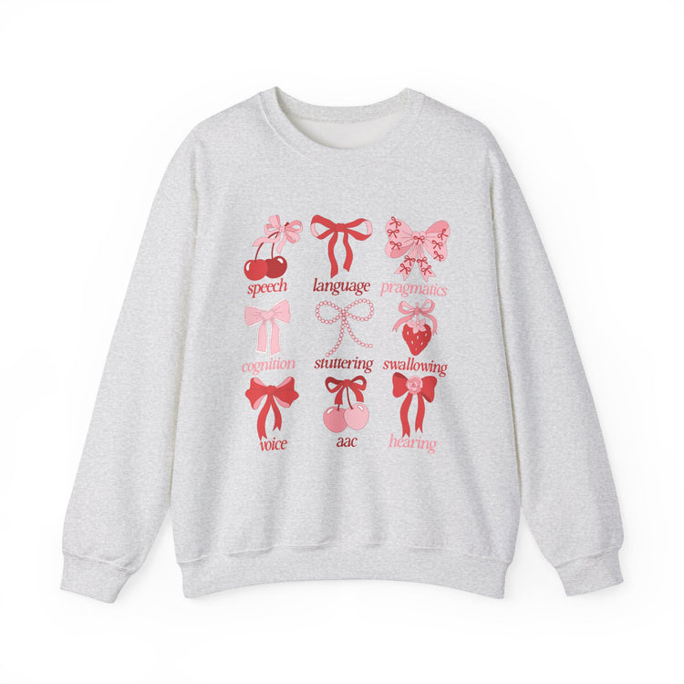 SLP scope pink/red bows crewneck