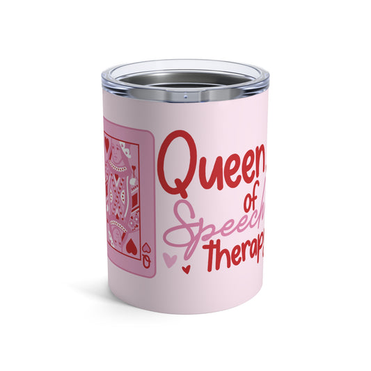 queen of hearts//speech therapy tumbler 10oz