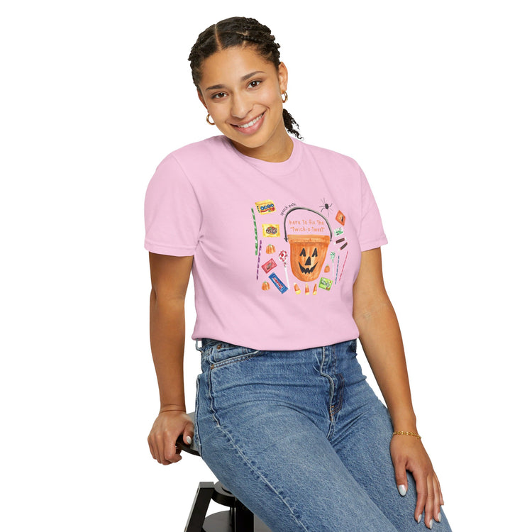 trick or treat comfort colors tee