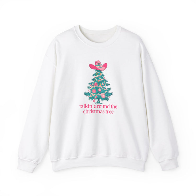 talkin' around the christmas tree crewneck