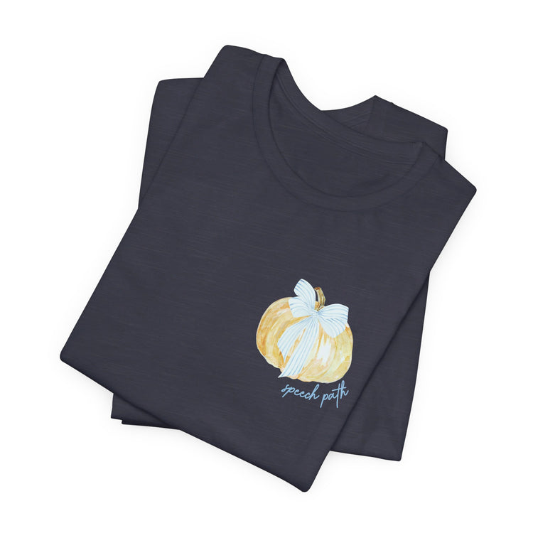 pumpkin bow tee