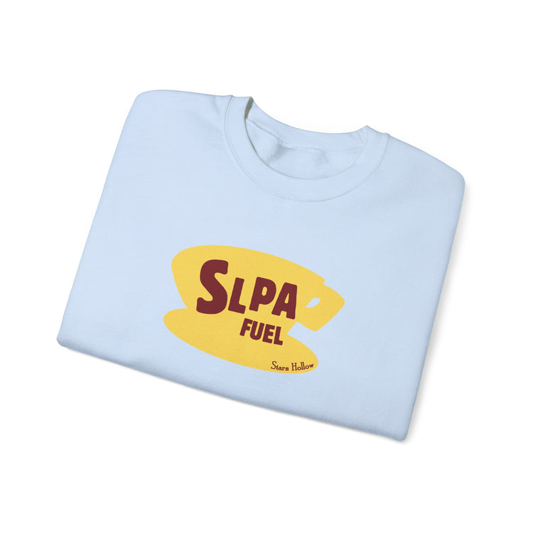slpa fuel yellow coffee cup crewneck