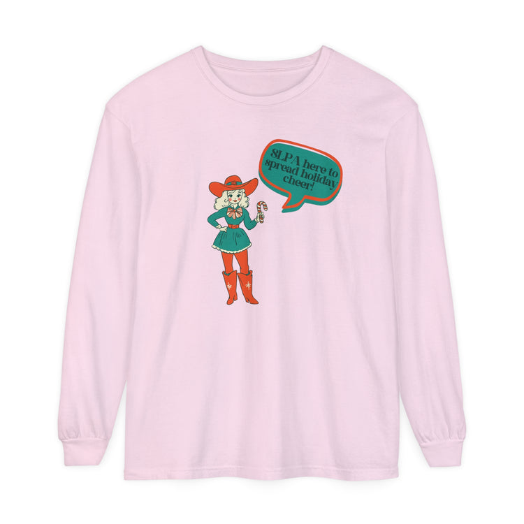 cowgirl SLPA elf comfort colors long sleeve tee