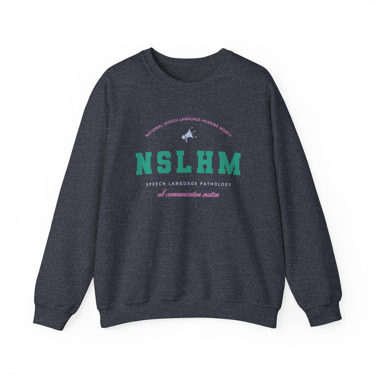 NSLHM varsity colorful crewneck