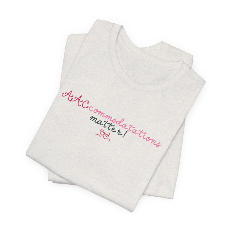 AACcommodations short sleeve tee