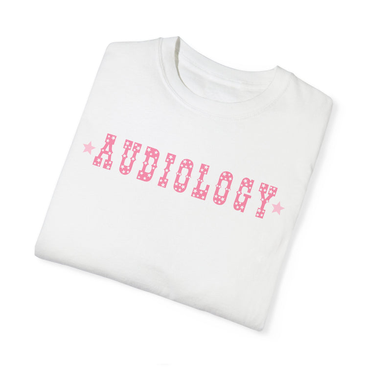 western star pink audiology comfort colors tee