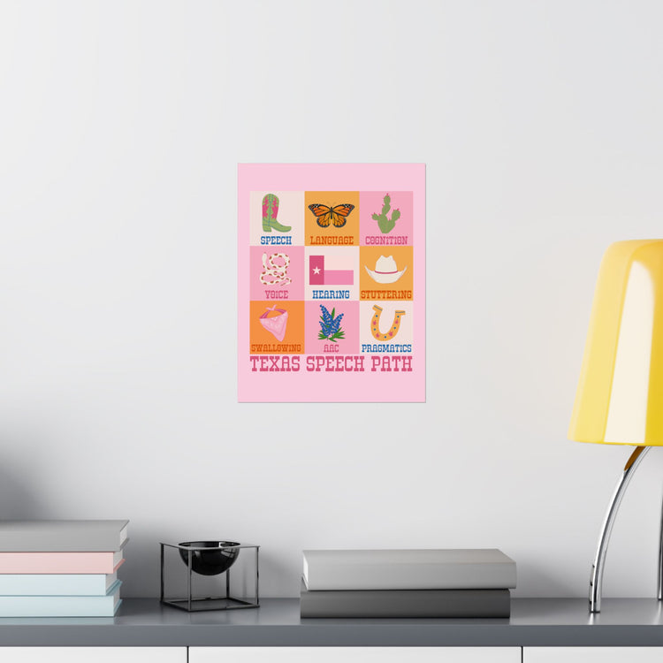 texas speech path scope wall poster