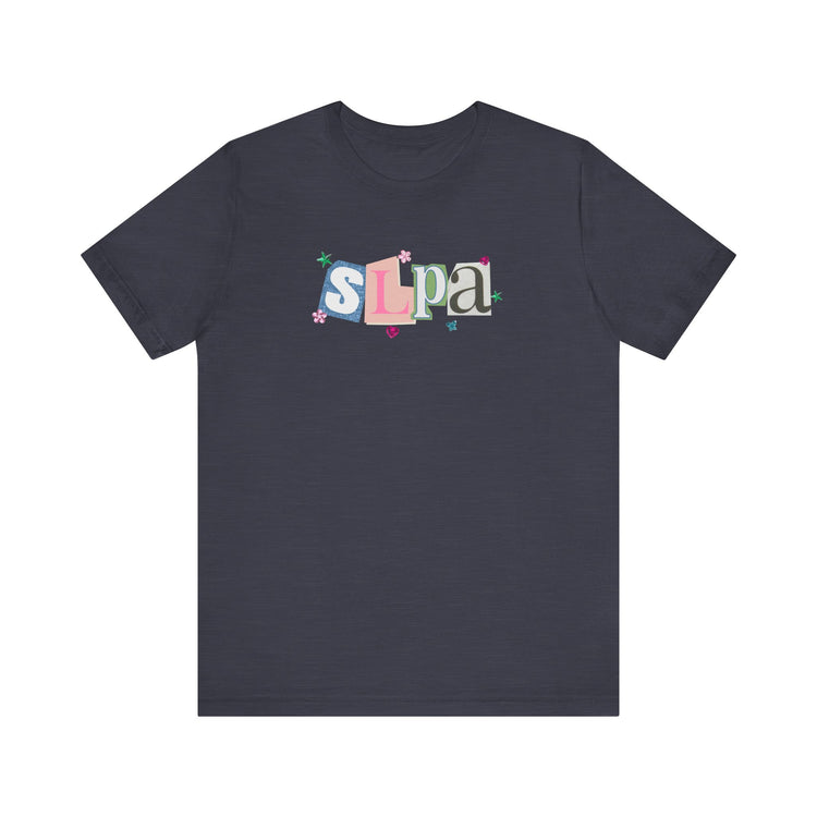 SLPA newspaper gem tee