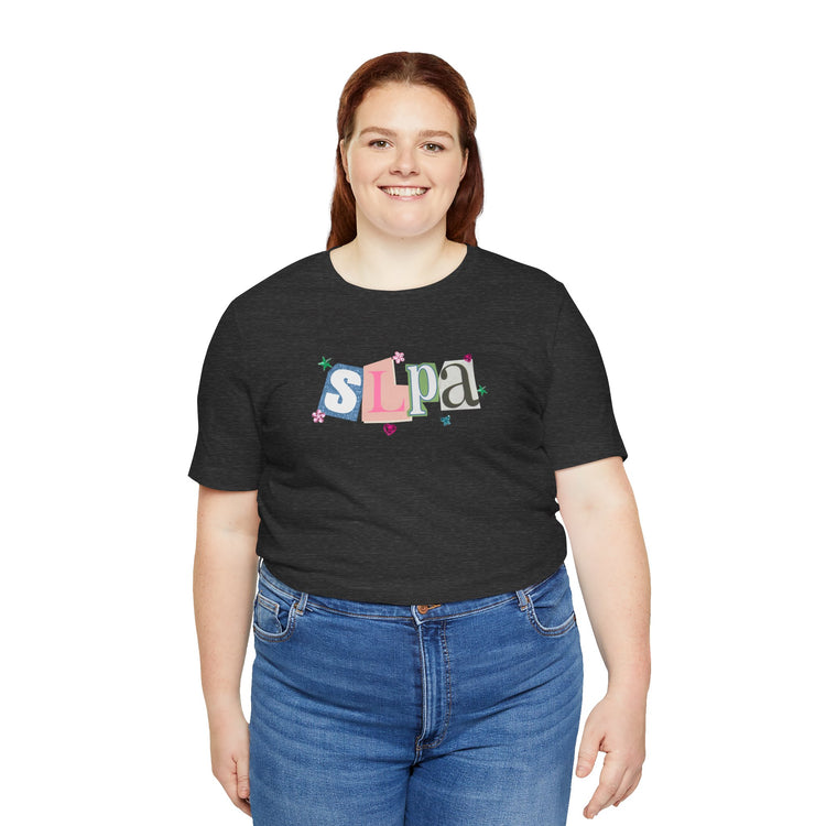 SLPA newspaper gem tee