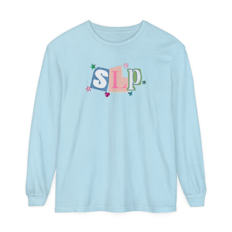 SLP newspaper gem comfort colors long sleeve tee