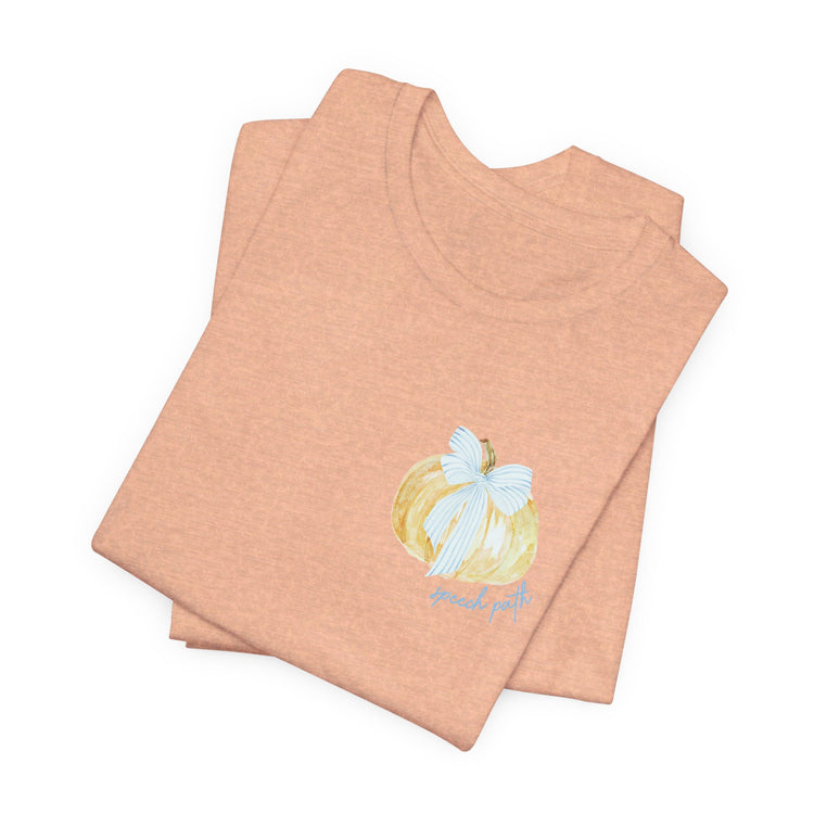 pumpkin bow tee