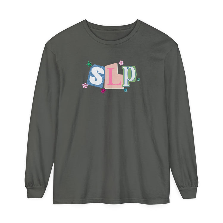 SLP newspaper gem comfort colors long sleeve tee