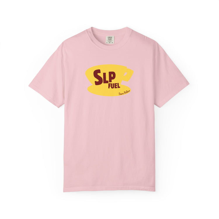 slp fuel yellow coffee cup comfort colors tee