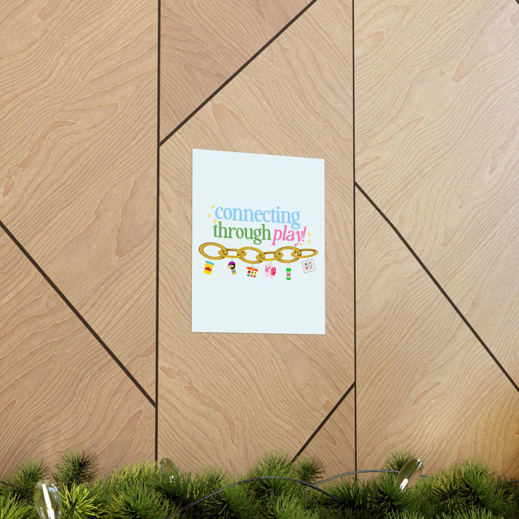 connecting in speech toy wall poster