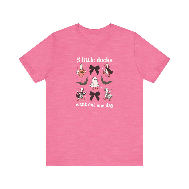 5 little ducks spooky short sleeve tee