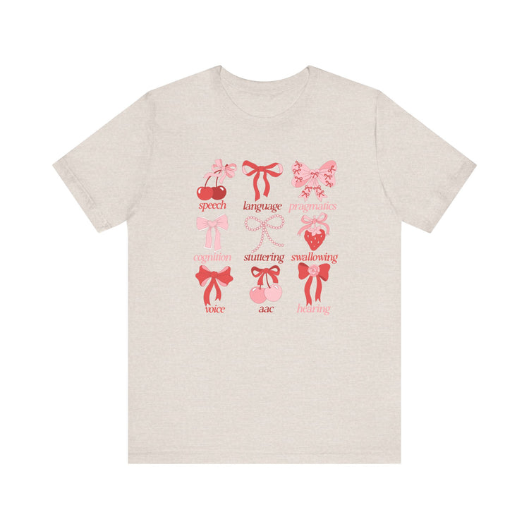 SLP scope pink/red bows tee