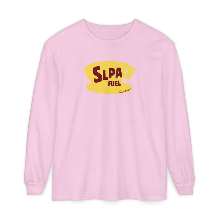 slpa fuel yellow coffee cup long sleeve tee