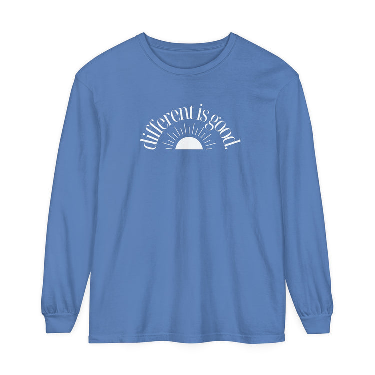 different is good sun comfort colors long sleeve tee