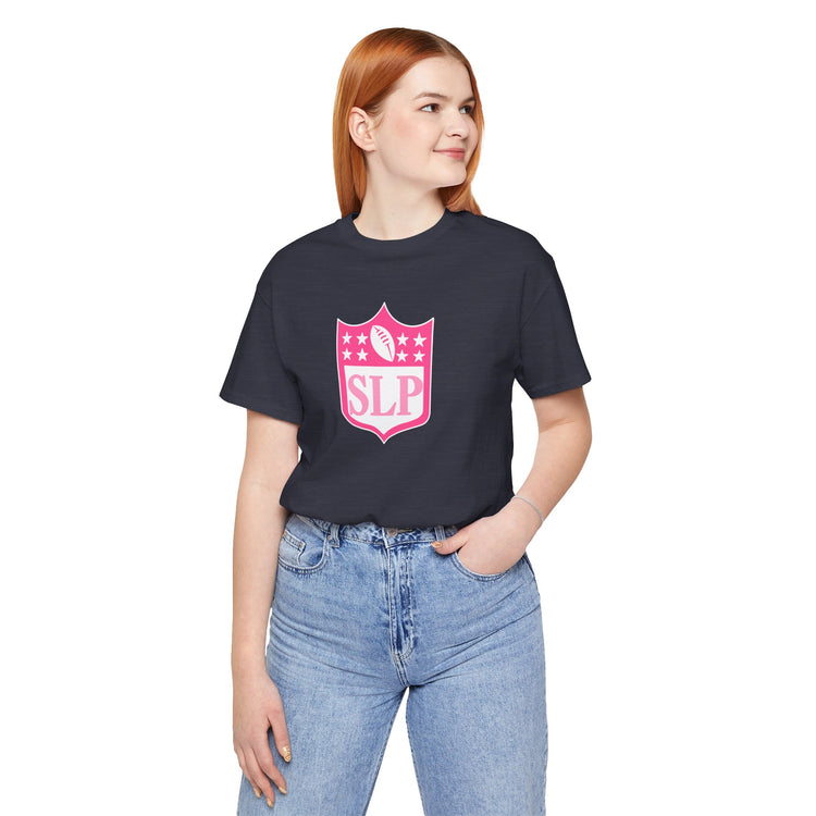 SLP football crest tee