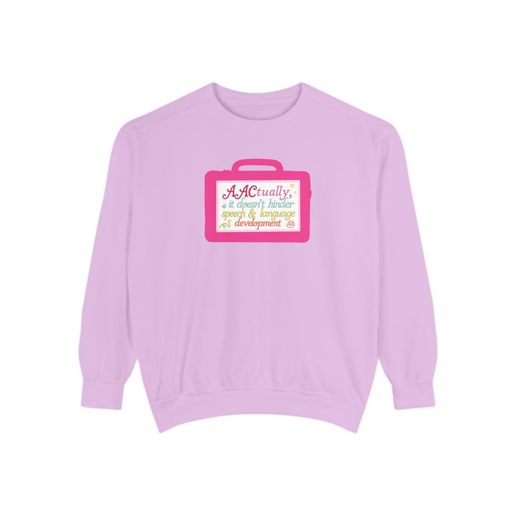 AAC device facts comfort colors crewneck