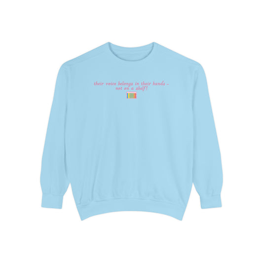 get off the shelf AAC! comfort colors crewneck