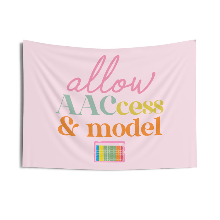 allow AAC access and model wall tapestry