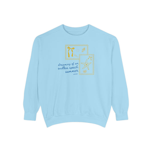 endless speech summer stamps comfort colors crewneck