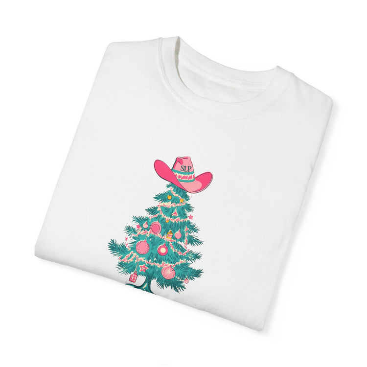 talkin' around the christmas tree comfort colors tee