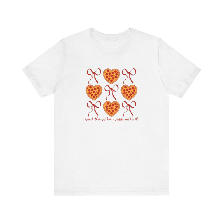 speech therapy has a pizza my heart tee