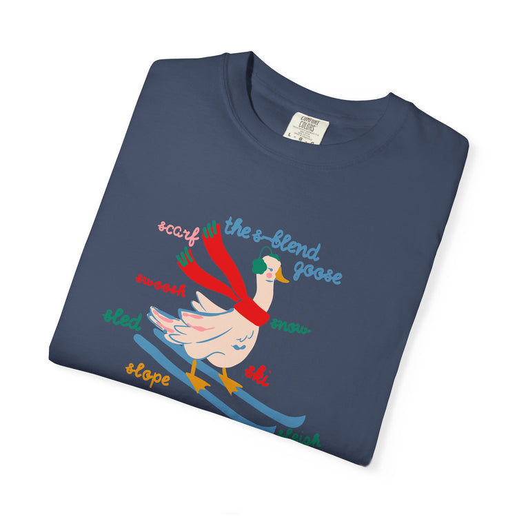 s-blend winter goose comfort colors tee