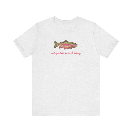 catch you in speech short sleeve tee