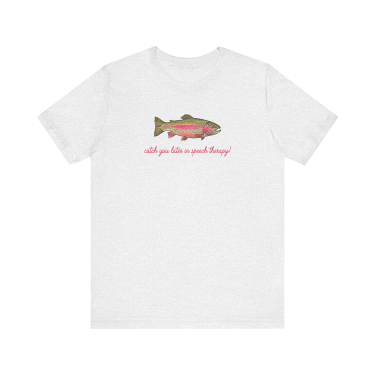 catch you in speech short sleeve tee