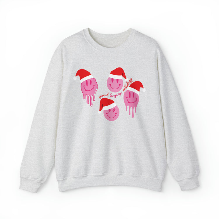 smiley santa speech pathology crewneck