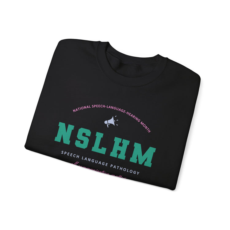 NSLHM varsity colorful crewneck