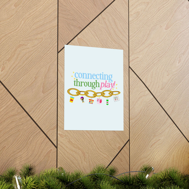 connecting in speech toy wall poster