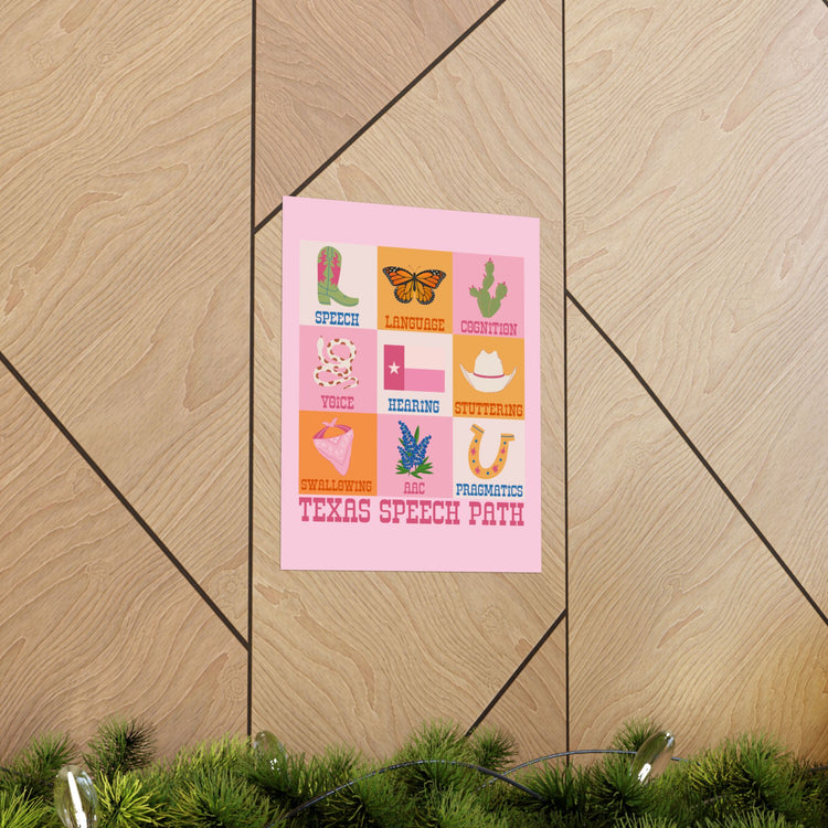 texas speech path scope wall poster