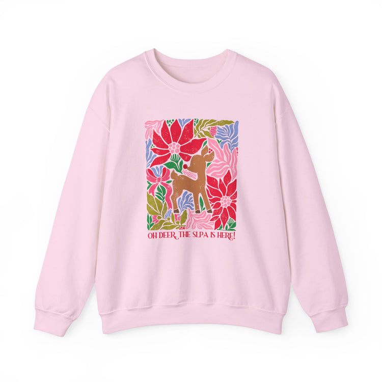 oh deer, the slpa is here crewneck